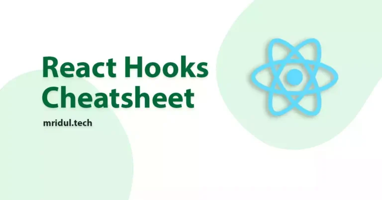 React Hooks Cheatsheet