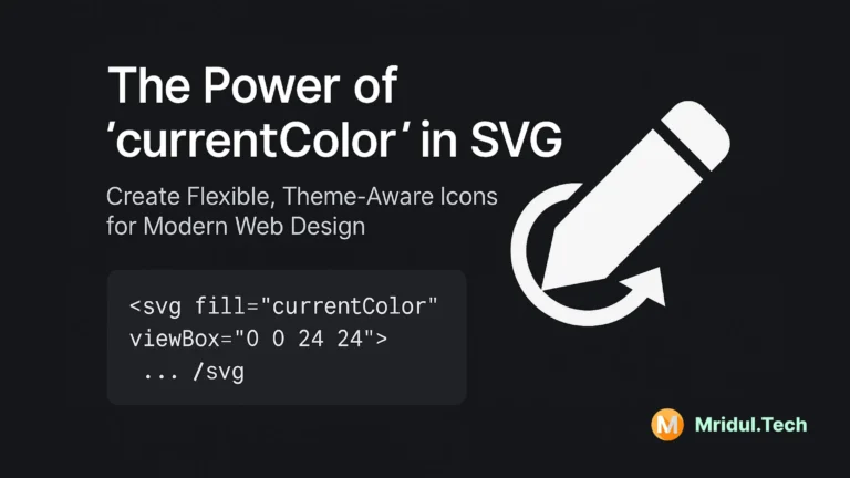 The Power of SVG fill currentColor